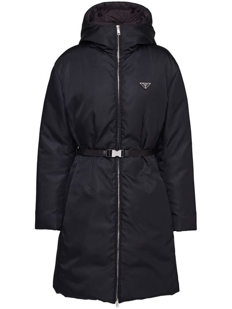 prada belted coat|Prada down coat sale.